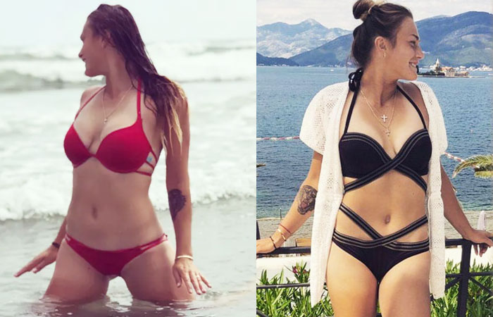 Aryna sabalenka hot swimming in beach