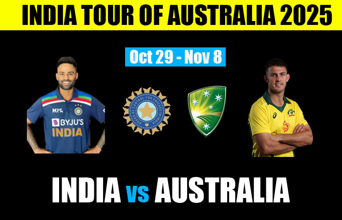 India vs Australia 1st T20 Match : Full Match Schedule, Dates, Venues and Squads