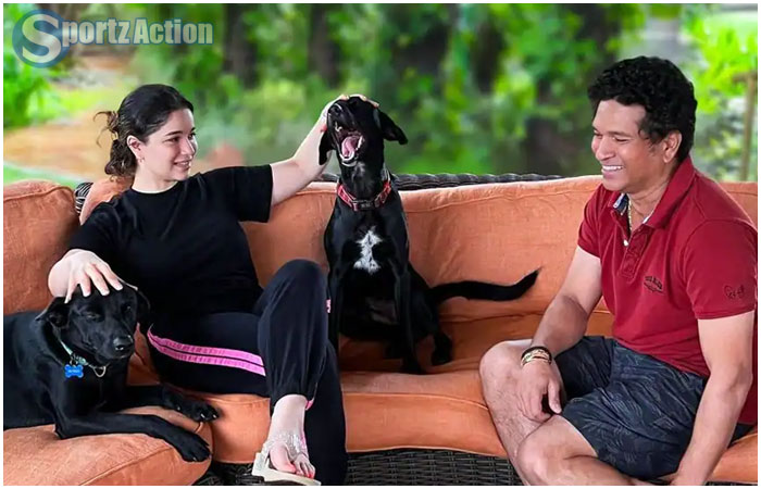 Sachin Tendulkar spending time with daughter Sara cute photos