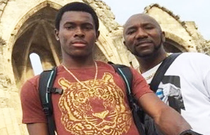 Jofra Archer with his Father Frank Archer