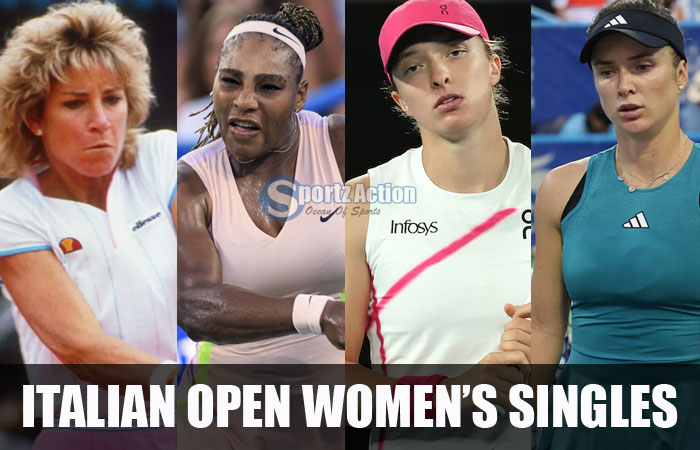 Italian Open Tennis Women's Singles Champions List Year by Year | Past Winners